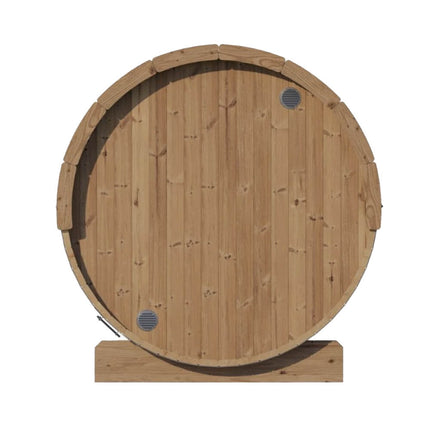SaunaLife Model E8G Ergo Series 6-Person Outdoor Sauna Barrel With Tempered Glass Front [SL-MODELE8G]