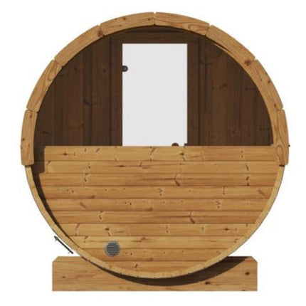 SaunaLife Model E8W Ergo Series 6-Person Outdoor Thermo-Spruce Sauna Barrel [SL-MODELE8W]