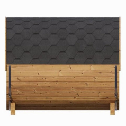 SaunaLife Model E8W Ergo Series 6-Person Outdoor Thermo-Spruce Sauna Barrel [SL-MODELE8W]