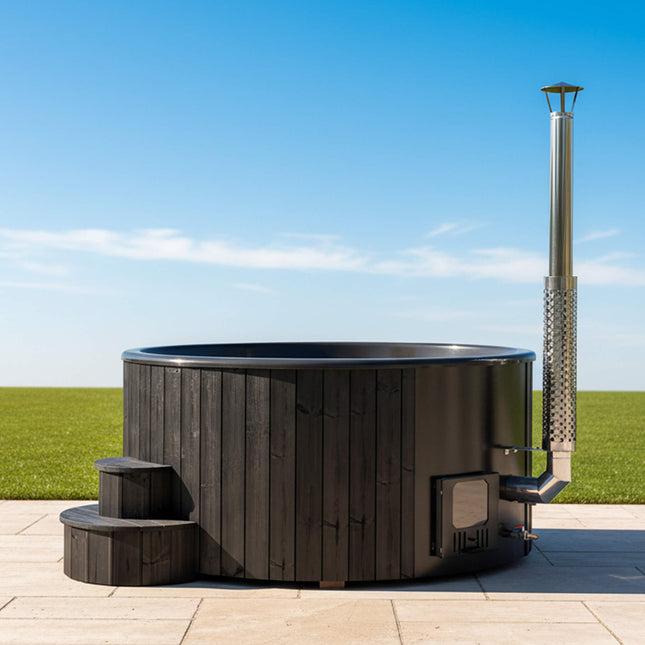 SaunaLife Model S6B 7-Person Soak-Series Home Wood-Burning Hot Tub [SL-MODELS6B]