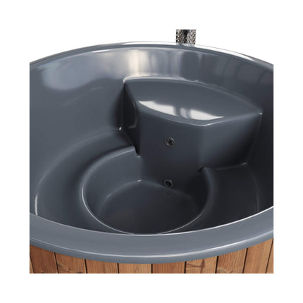 SaunaLife Model S6N 7-Person Soak-Series Home Wood-Burning Hot Tub [SL-MODELS6N]