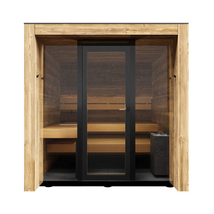 ThermaSol Fortis Fully-Assembled 4-Person Outdoor Sauna Cabin [Made-To-Order] [14-FORTIS]