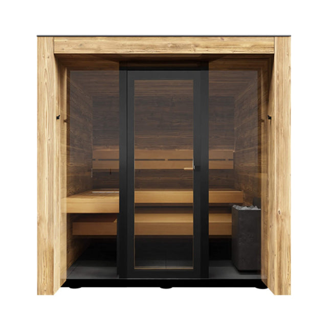 ThermaSol Fortis Fully-Assembled 4-Person Outdoor Sauna Cabin [Made-To-Order] [14-FORTIS]
