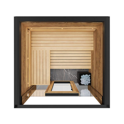 ThermaSol Fortis Fully-Assembled 4-Person Outdoor Sauna Cabin [Made-To-Order] [14-FORTIS]