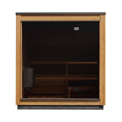 ThermaSol Nordic Dawn 4-Person Fully-Assembled Outdoor Sauna Cabin [Made-To-Order] [14-KIR-4555]