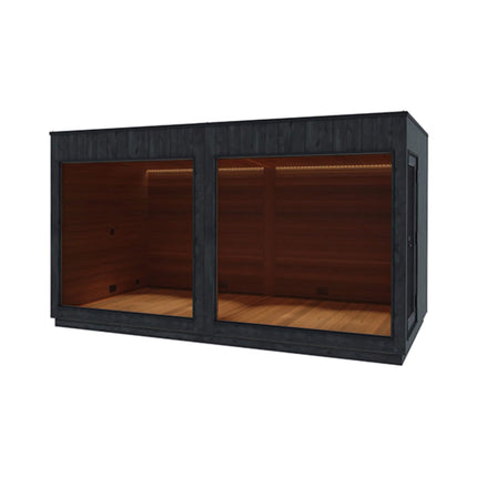 ThermaSol Nordic Misty XL 1-Entrance Outdoor Sauna Lounge [Made-To-Order] [14-KIR-3879/80]