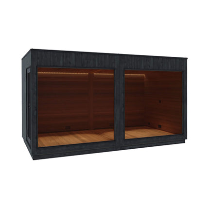 ThermaSol Nordic Misty XL 1-Entrance Outdoor Sauna Lounge [Made-To-Order] [14-KIR-3879/80]