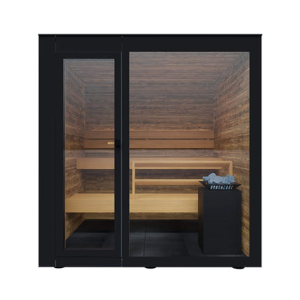 ThermaSol Spectra 4-Person Fully-Assembled Outdoor Sauna Cabin [Made-To-Order] [14-SPECTRA]
