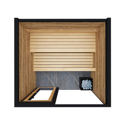 ThermaSol Spectra 4-Person Fully-Assembled Outdoor Sauna Cabin [Made-To-Order] [14-SPECTRA]