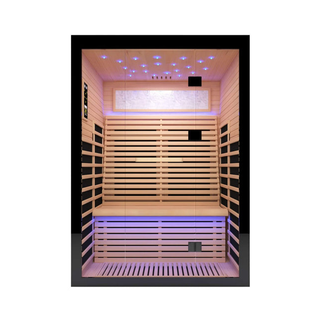 Thermora Vapor Luxury 2-Person Canadian Hemlock Wood Far Infrared Home Sauna