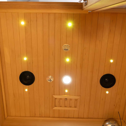 Rövia Luma 2-Person Indoor Hybrid Sauna Room With Infrared And 3.5KW Steam Heater